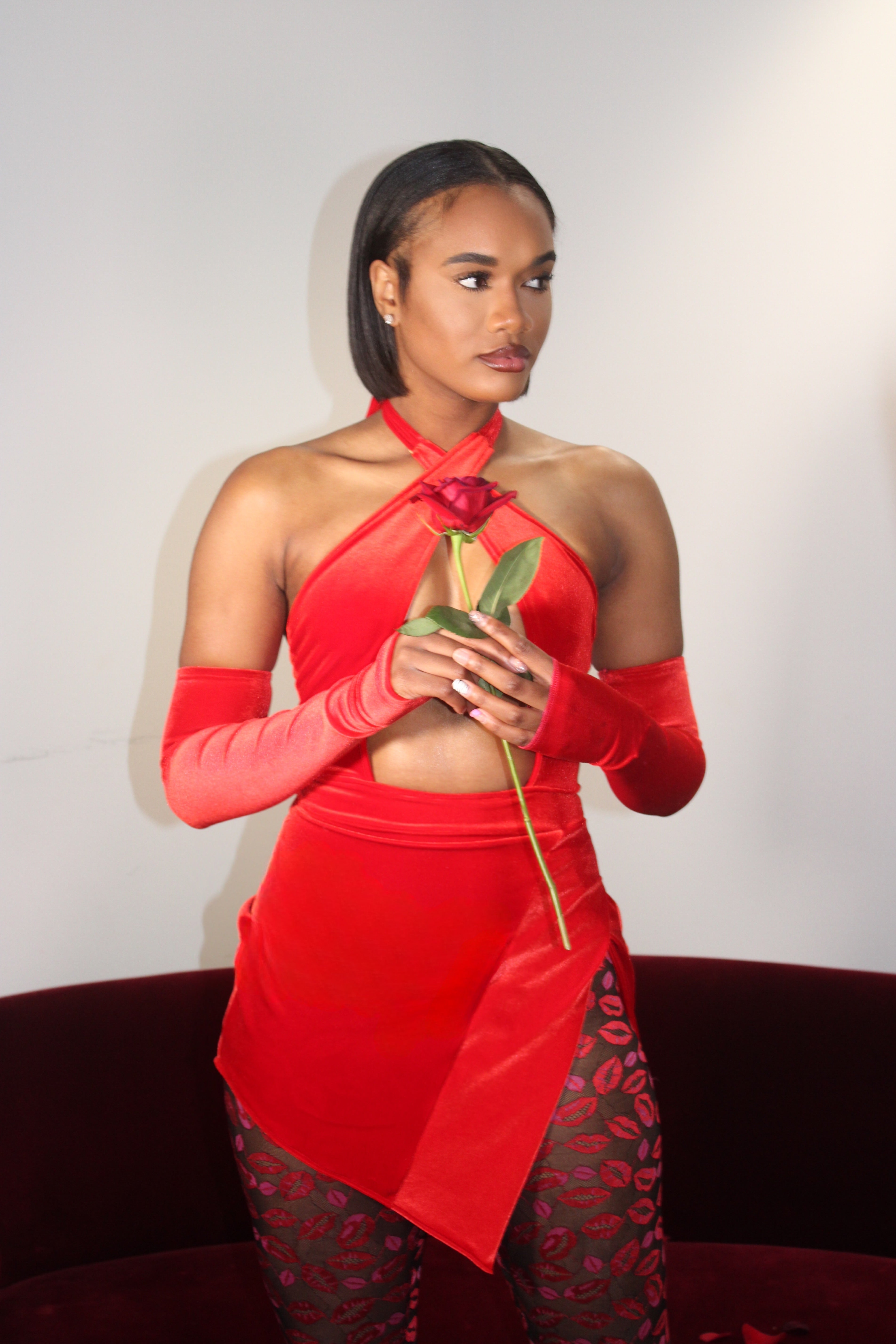 The Lover’s Kiss Halter Dress