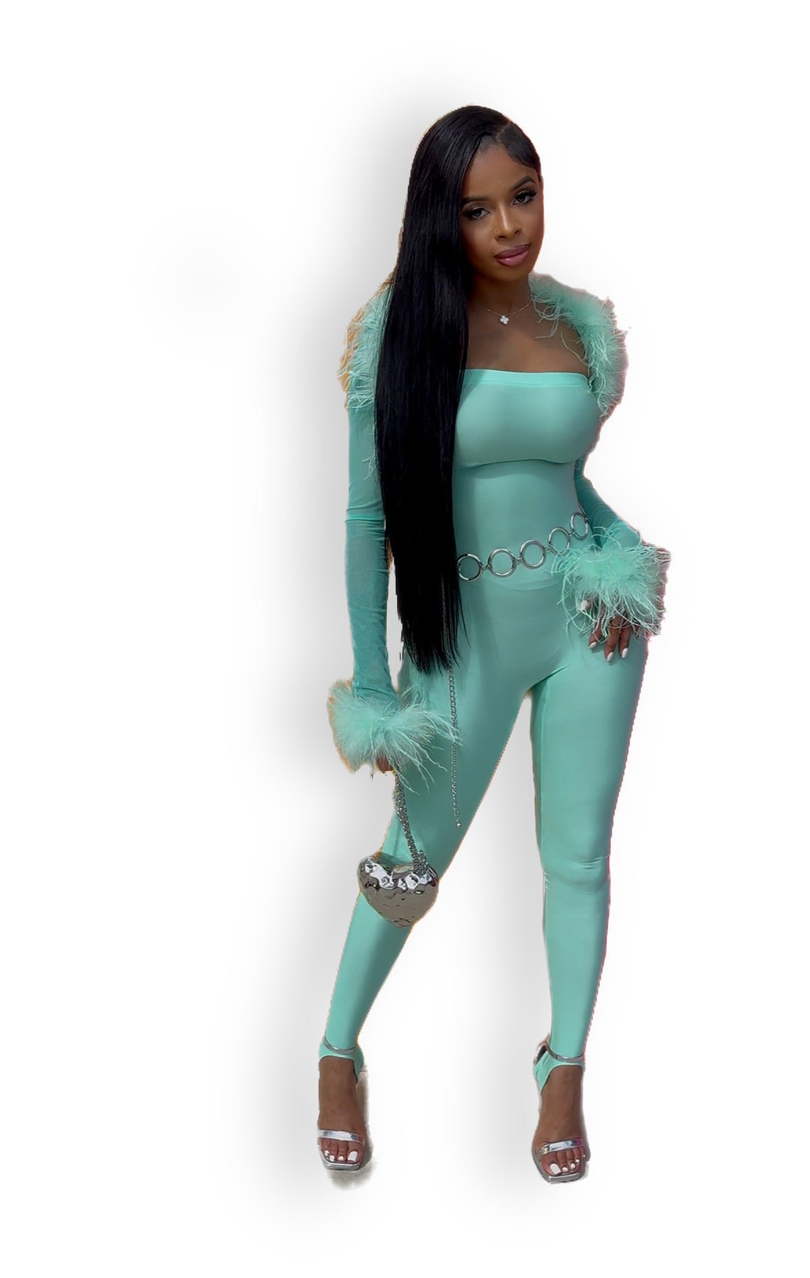 Mint Green Jumpsuit & Bolero