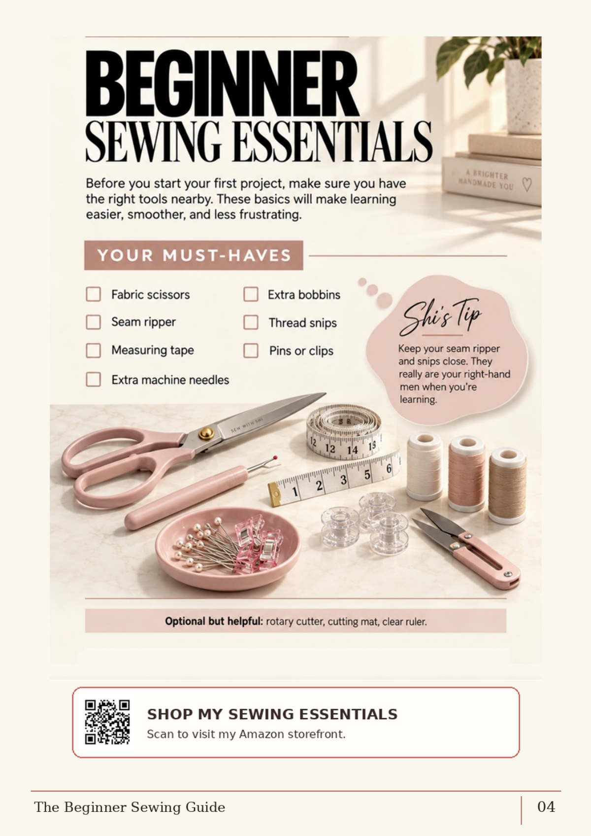 Sew With Shi: The Beginner Sewing Guide (Digital PDF)