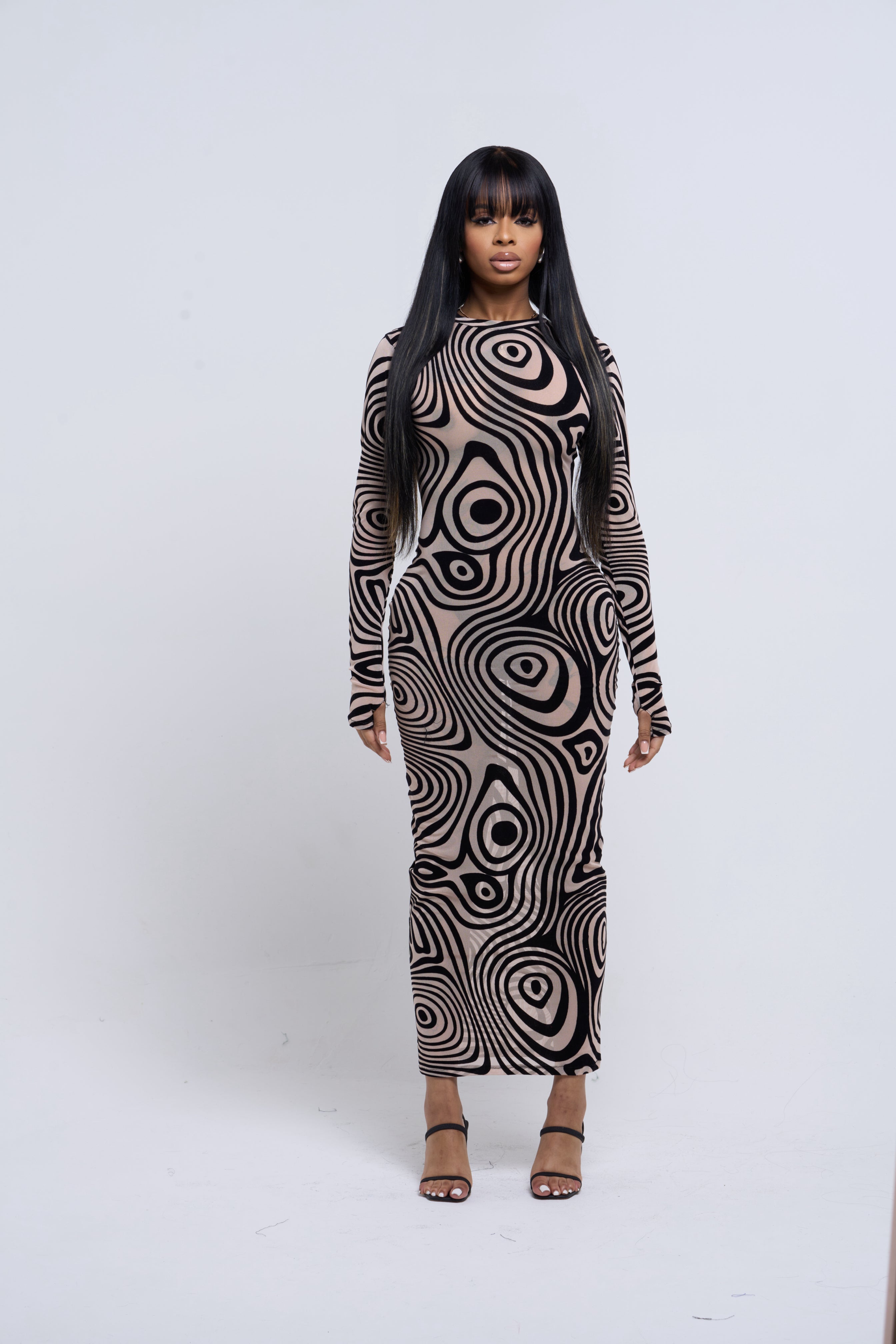 Barely Nude Midi Dress